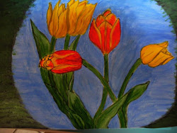 tulip acrylic paint tulips