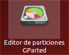 Editor de particiones GParted icono