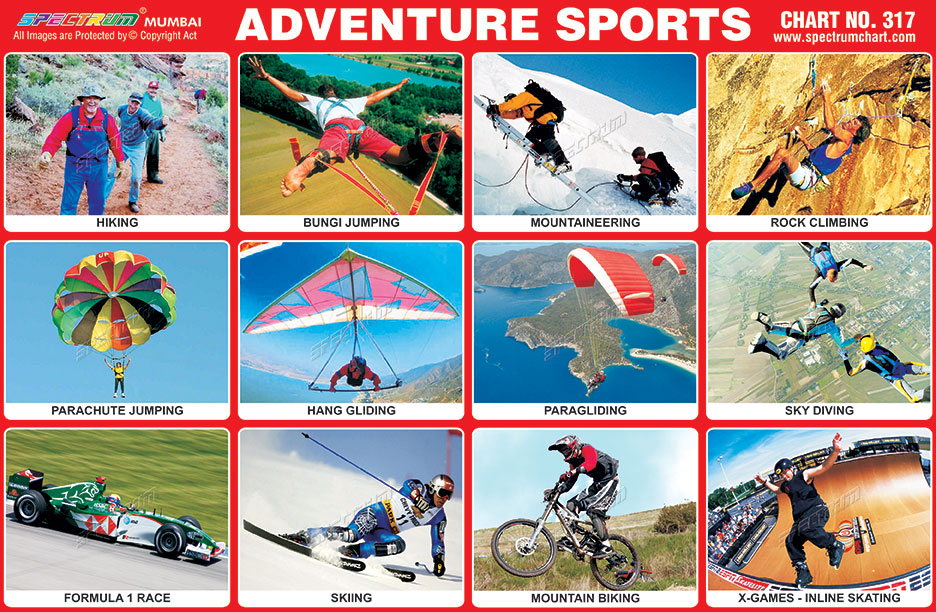 Spectrum Educational Charts Chart 317 Adventure Sports