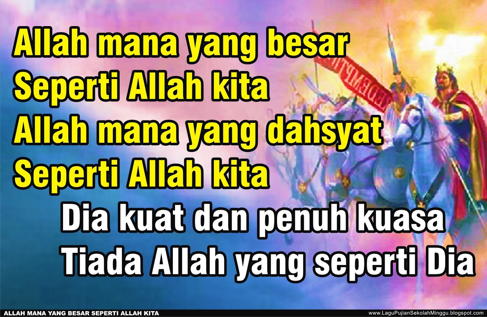 Lirik Lagu Pujian Rohani Kristen Sekolah Minggu Gereja