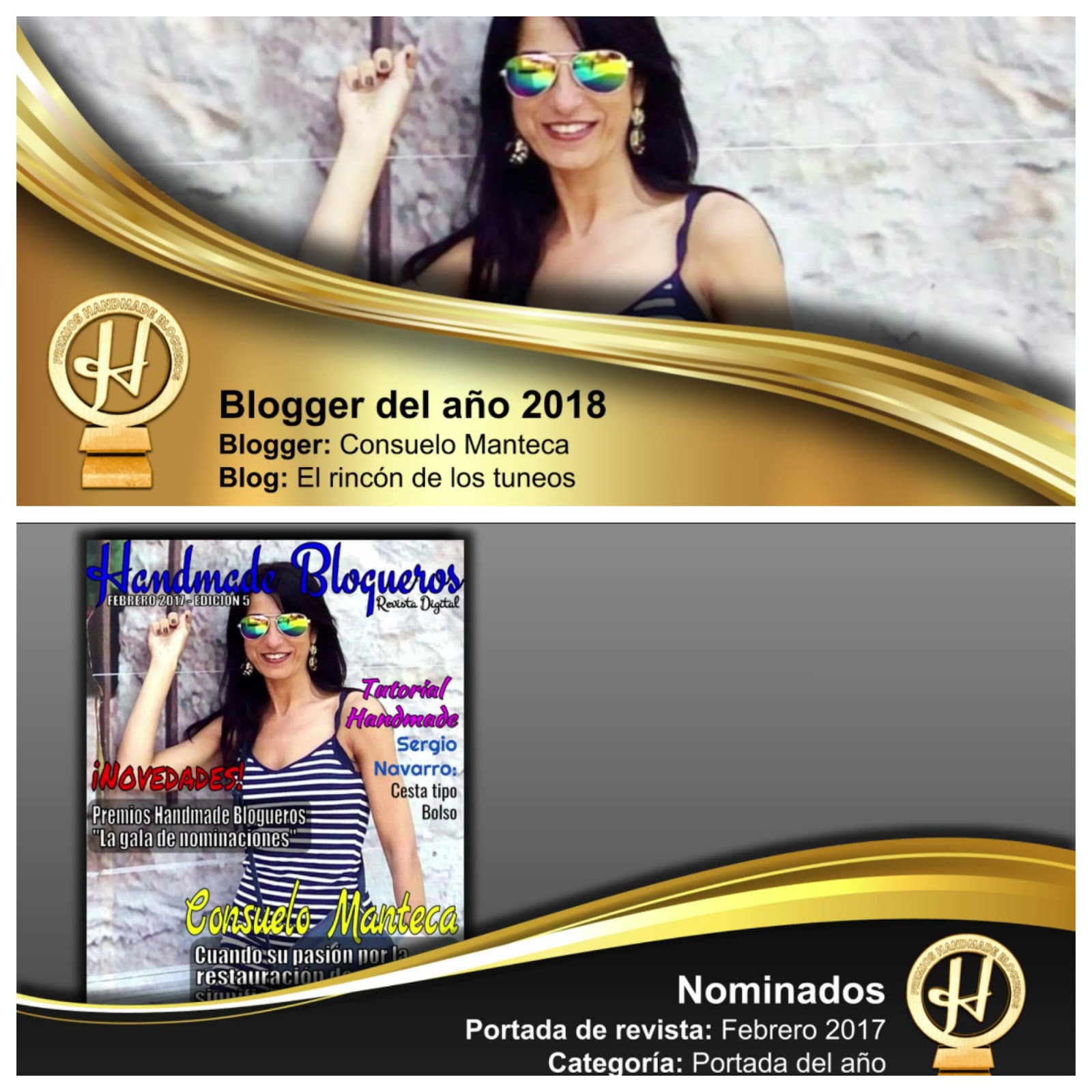Ganadora mejor portada y mejor Bloguer  2018