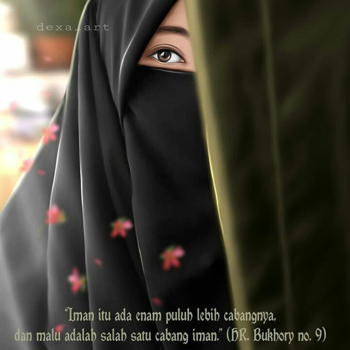 DP BBM Wanita  Muslimah Bercadar Terlengkap Kata  Mutiara 