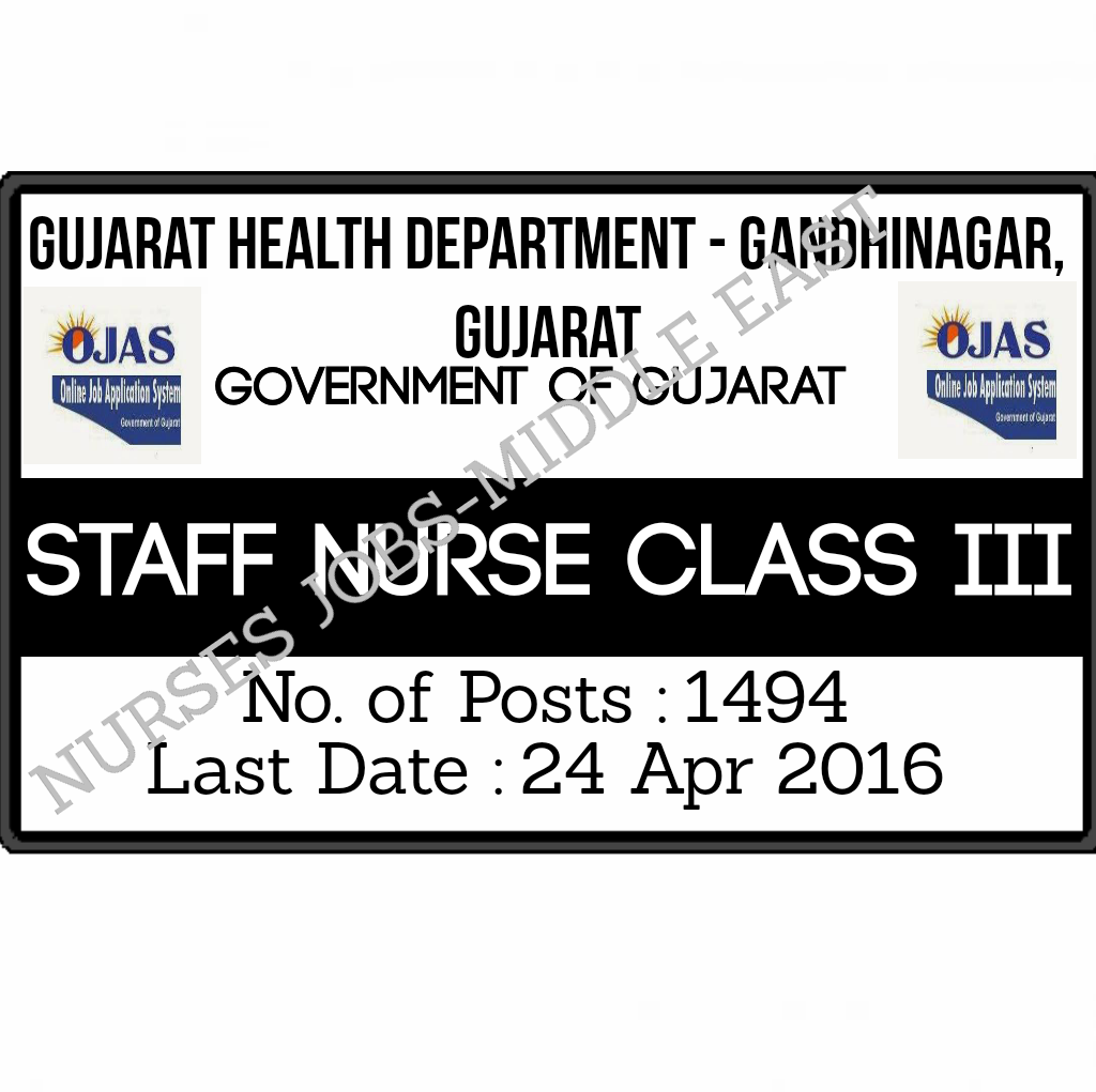 .Nurses JobsMiddle East Govt. of GujaratGujarat Health Department