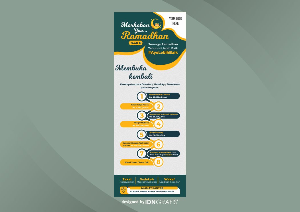 Download Download Template Standing Banner Ramadhan Cdr Dan Ai Idn Grafis PSD Mockup Templates