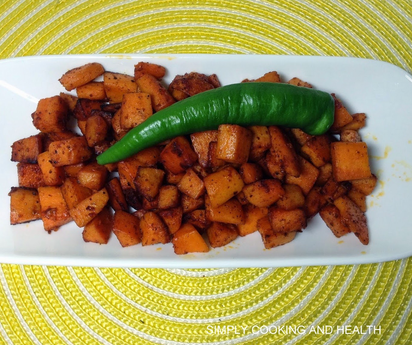 Simply Cooking and Health Fried Sweet Potato