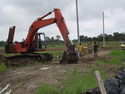 Pembuatan Jalan Di Lokasi Banjarbaru Perumahan