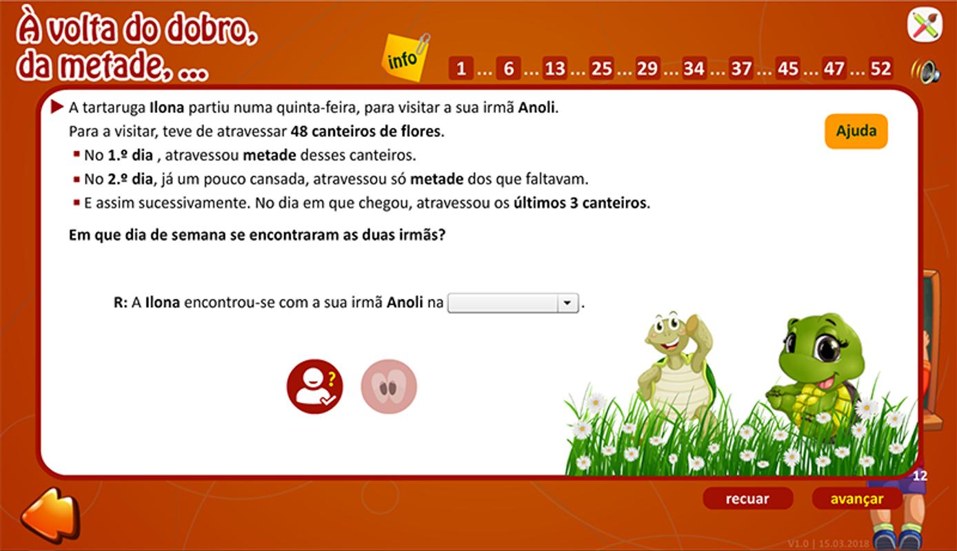 Jogos Educativos Digitais: Metade, dobro, triplo...