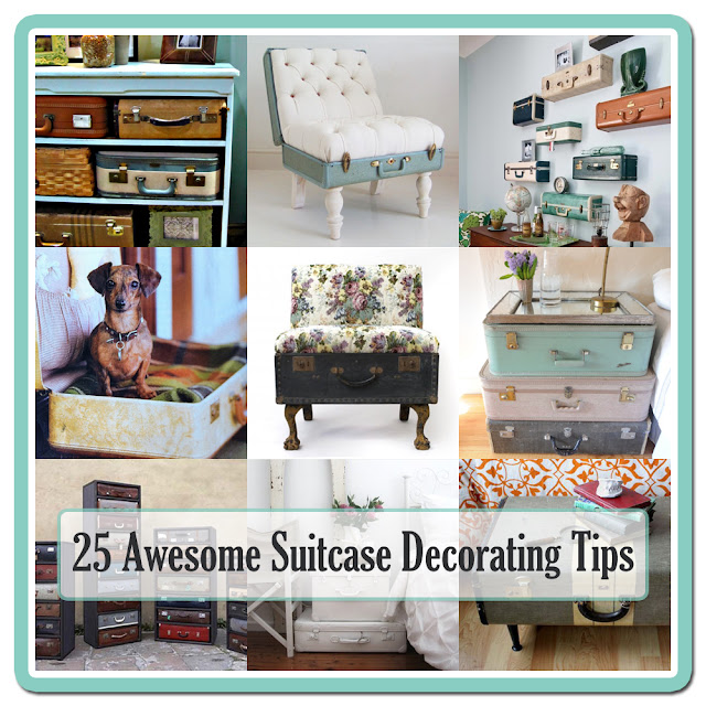 Check out these 25 awesome ways to decorate with old vintage suitcases around your home.