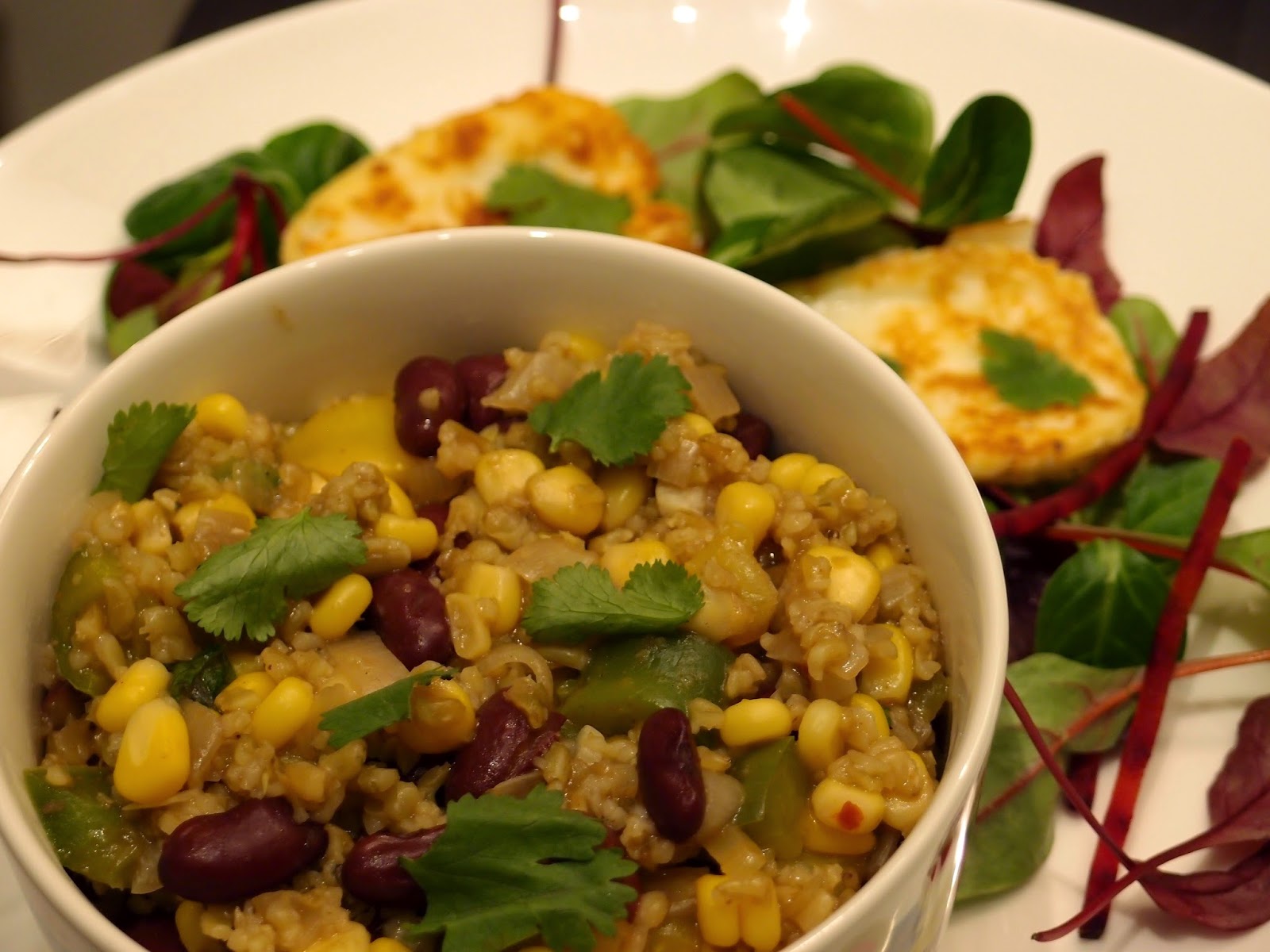 The VegHog Smoky freekeh with peppers, beans and sweetcorn