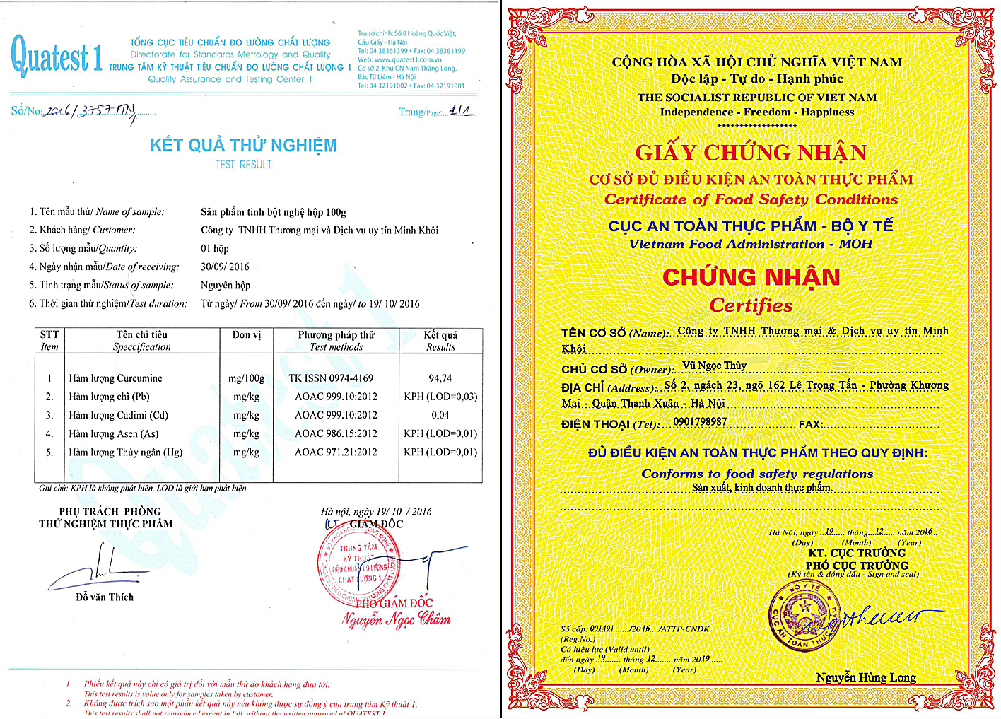 Bán Tinh bột nghệ 100% nguyên chất - Công ty TNHH tinh nghệ Minh Khôi - 4