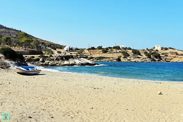 Playa en la zona de Klido, Naxos (Grecia)