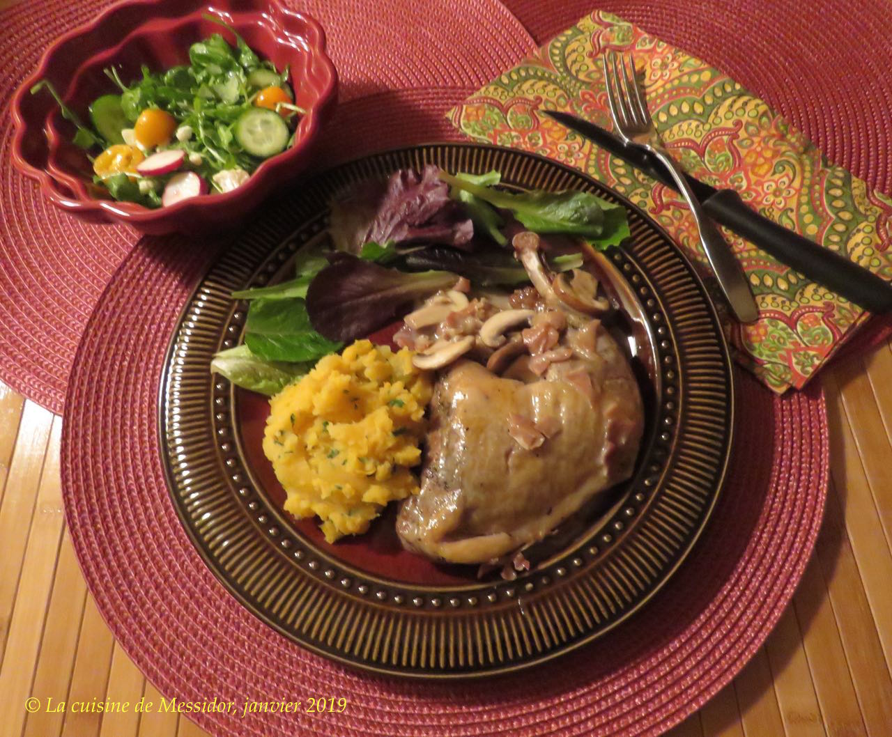 La Cuisine De Messidor Cuisses De Pintade Confites Sauce A L