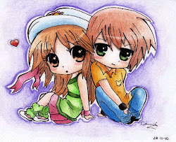 couple chibi cute cartoon anime cat kawaii cartoons cutest phu avatar