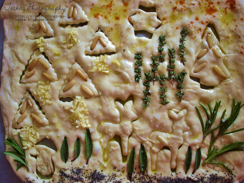 Winterwald Weihnachts Pizzabrot backen