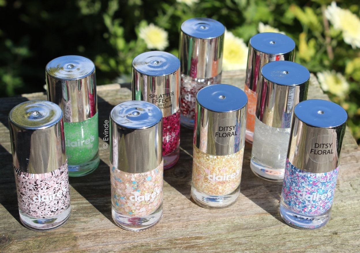 Claire's Unique Matte Glitter Nail Polishes Haul, Review + Swatches