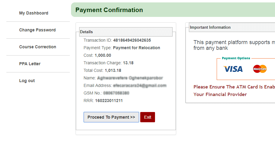 Redeployment application letter image