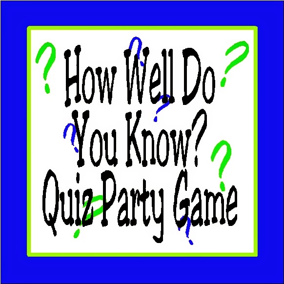 DIY Party Mom How Well Do You Know Quiz Party Game DIY Party Mom How Well Do You Know Quiz Party Game