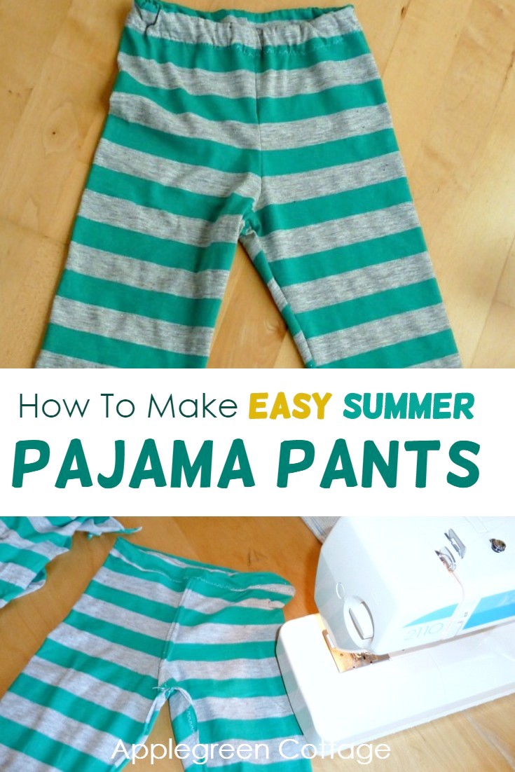 How to Make Summer Pajama Pants For Kids AppleGreen Cottage