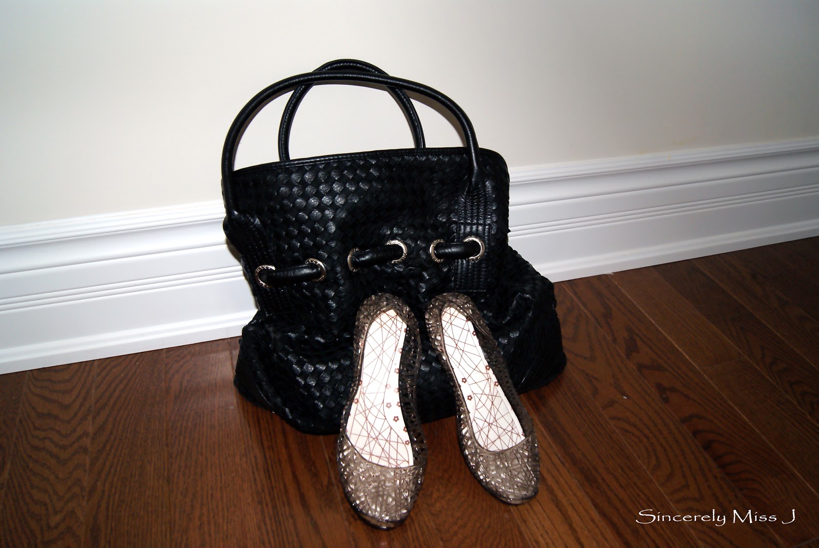 Black bag and beautiful shoes