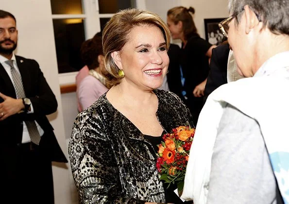 Grand Duchess Maria Teresa visited Stop Poverty: Acting for Dignity exhibition held by ATD Quart Monde in Luxembourg