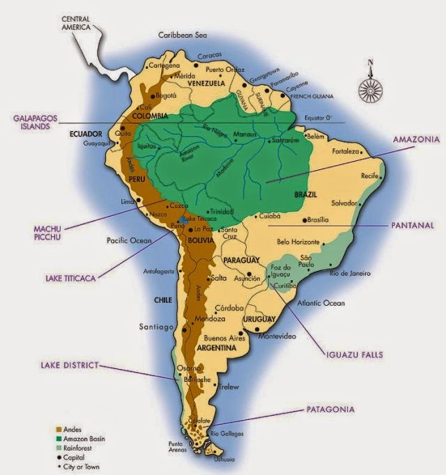 Amazon Rainforest Map