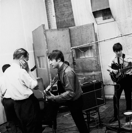 This is What George Martin and The Beatles Looked Like  in 1963 