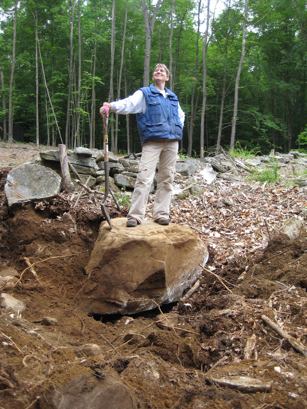 Beech House The old barn foundation