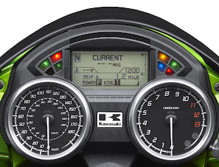 Kawasaki Ninja ZX14R Digital Console and Speedometer