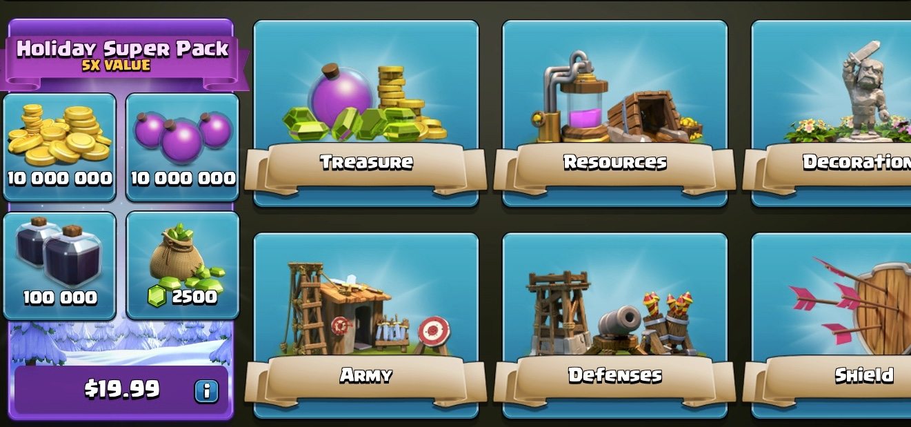 Clash of Clans Value Packs Clash Of Clans TEC Clashzz TEC Clashzz