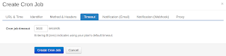 Custom cron job timeout