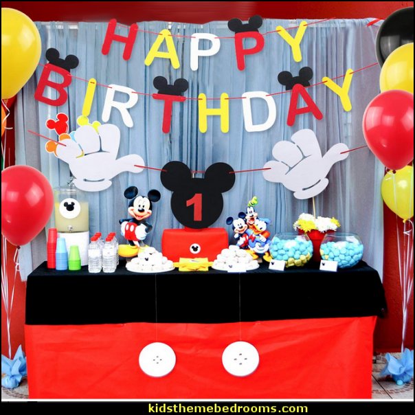 Mickey Mouse Happy Birthday Banner Decorations Kit