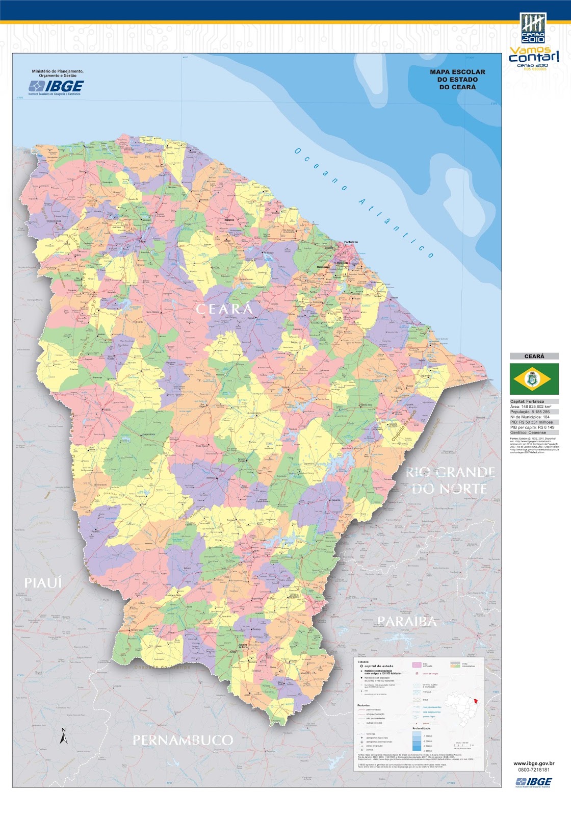 Ceará Mapas Geográficos do Ceará Geografia Total™