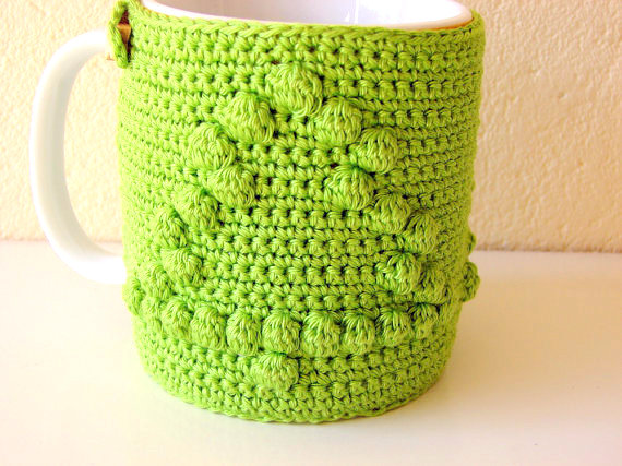 Christmas tree mug cozy Crochet pattern