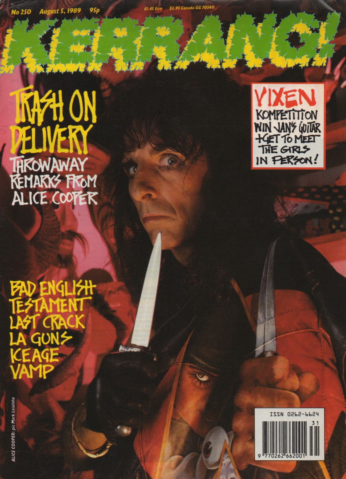 EvenSpot Speaks: 1989, August 5, Kerrang!, Part One