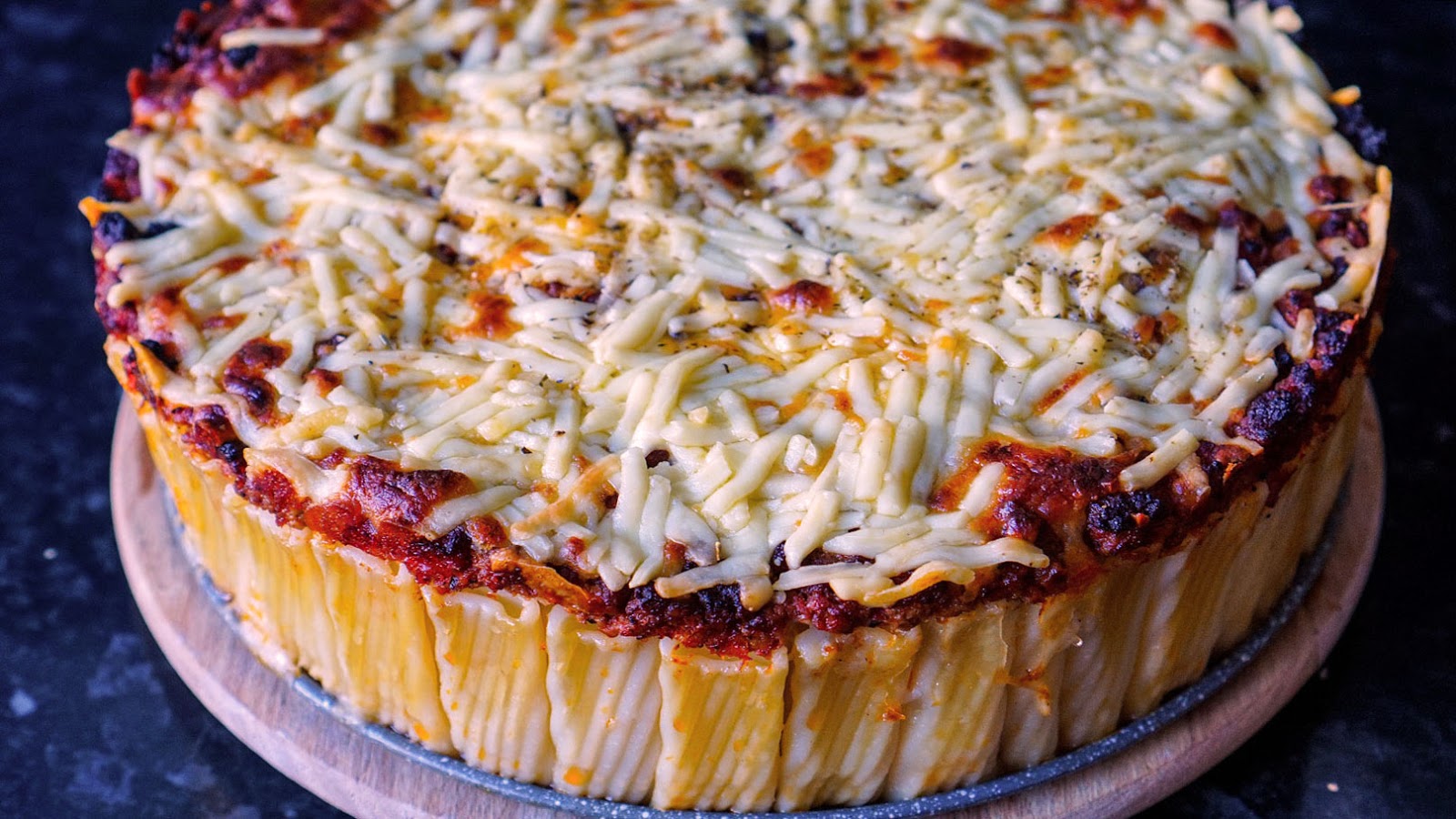 Rigatoni Cheesy Pasta Pie Pasta Bake Hungry for Goodies