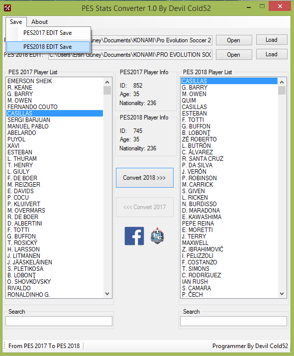 pes database pes database