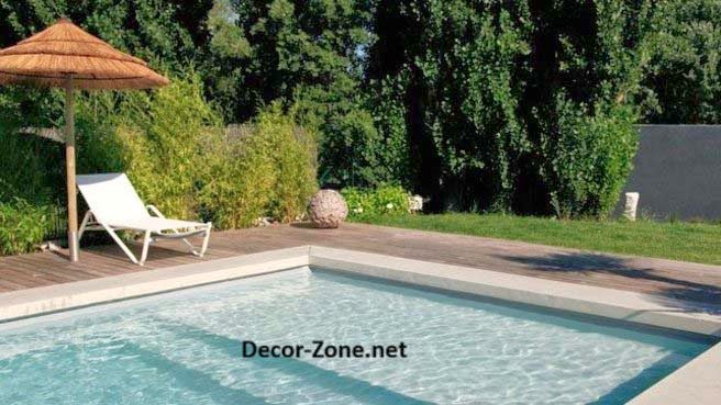 swimming pool decorations - peach umbrella