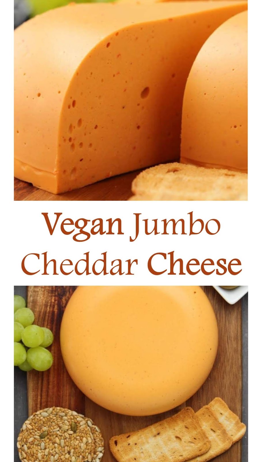 1593 Reviews: My BEST #Recipes >> Vegan Jumbo #Cheddar Cheese - ......