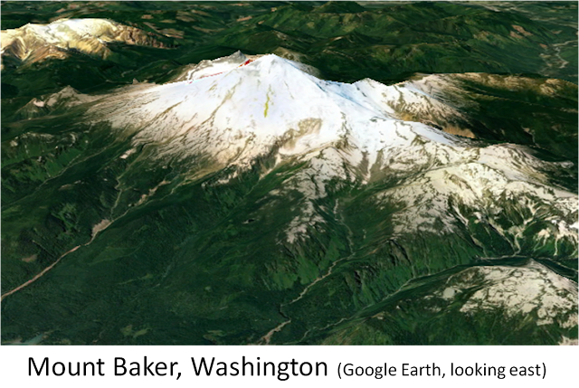 Geo Gold Emmons: The Cascade Volcanoes as seen in Satellite Images