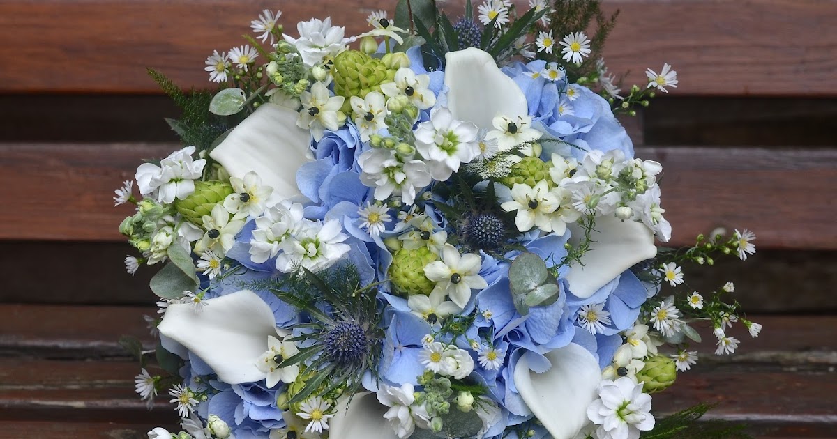 Wedding Flowers Blog: Jennie's Rustic Blue, Silver and White Wedding ...