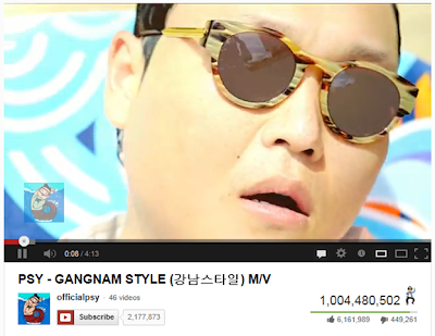 Psy-Oppa Gangnam Style hits 1 billion views
