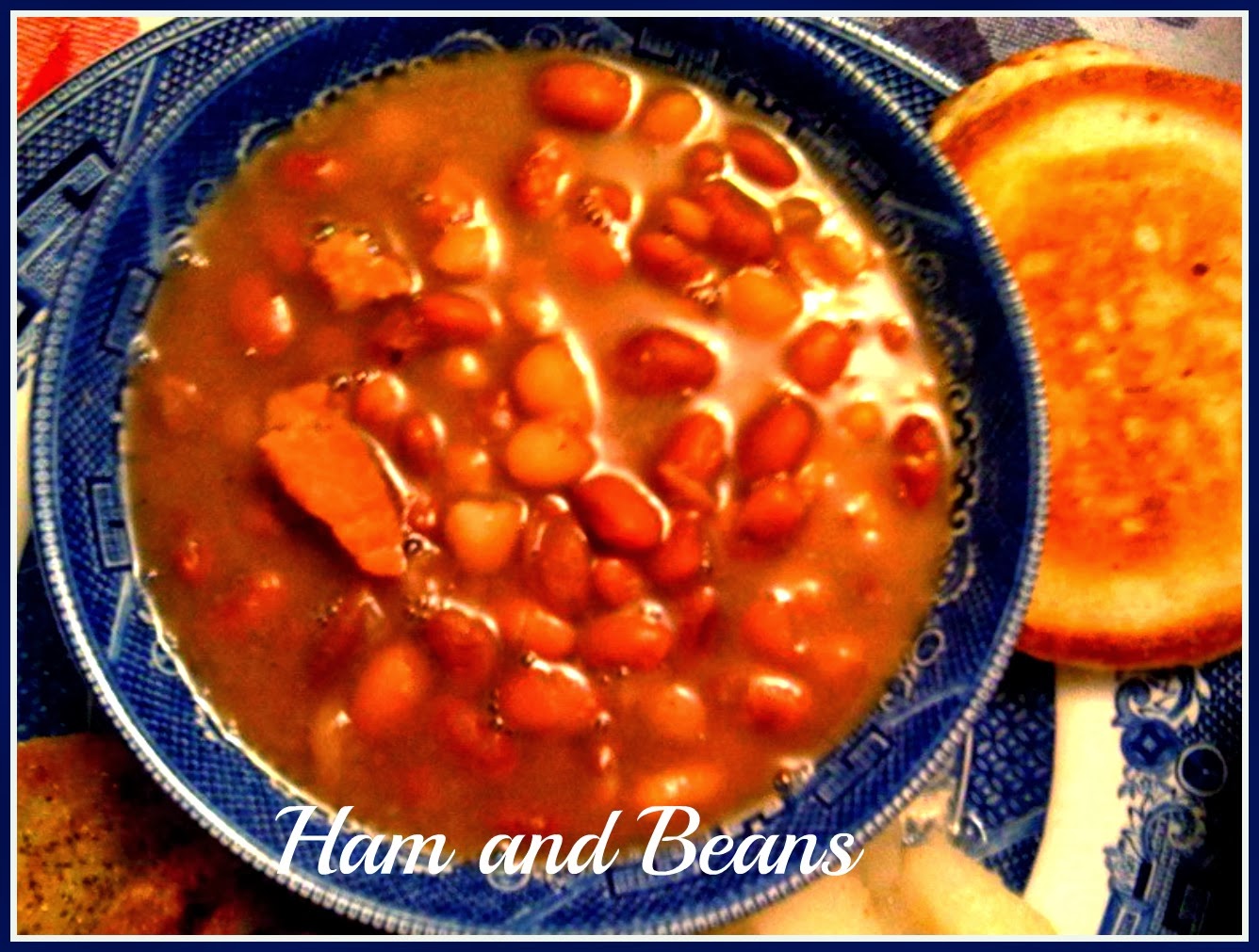 Sweet Tea and Cornbread Southern Ham and Beans!