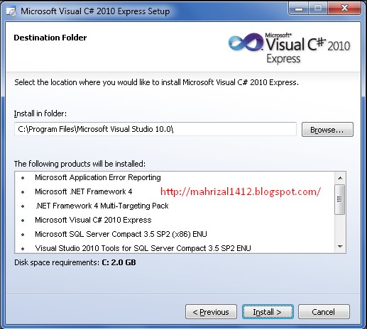 Visual c 2010 express. Visual studio 2010 express.