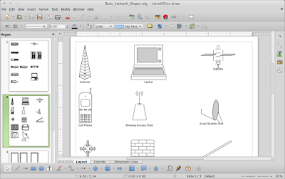 Cara MEnggambar Basic Network Diagram di LibreOffice Draw Cara MEnggambar Basic Network Diagram di LibreOffice Draw