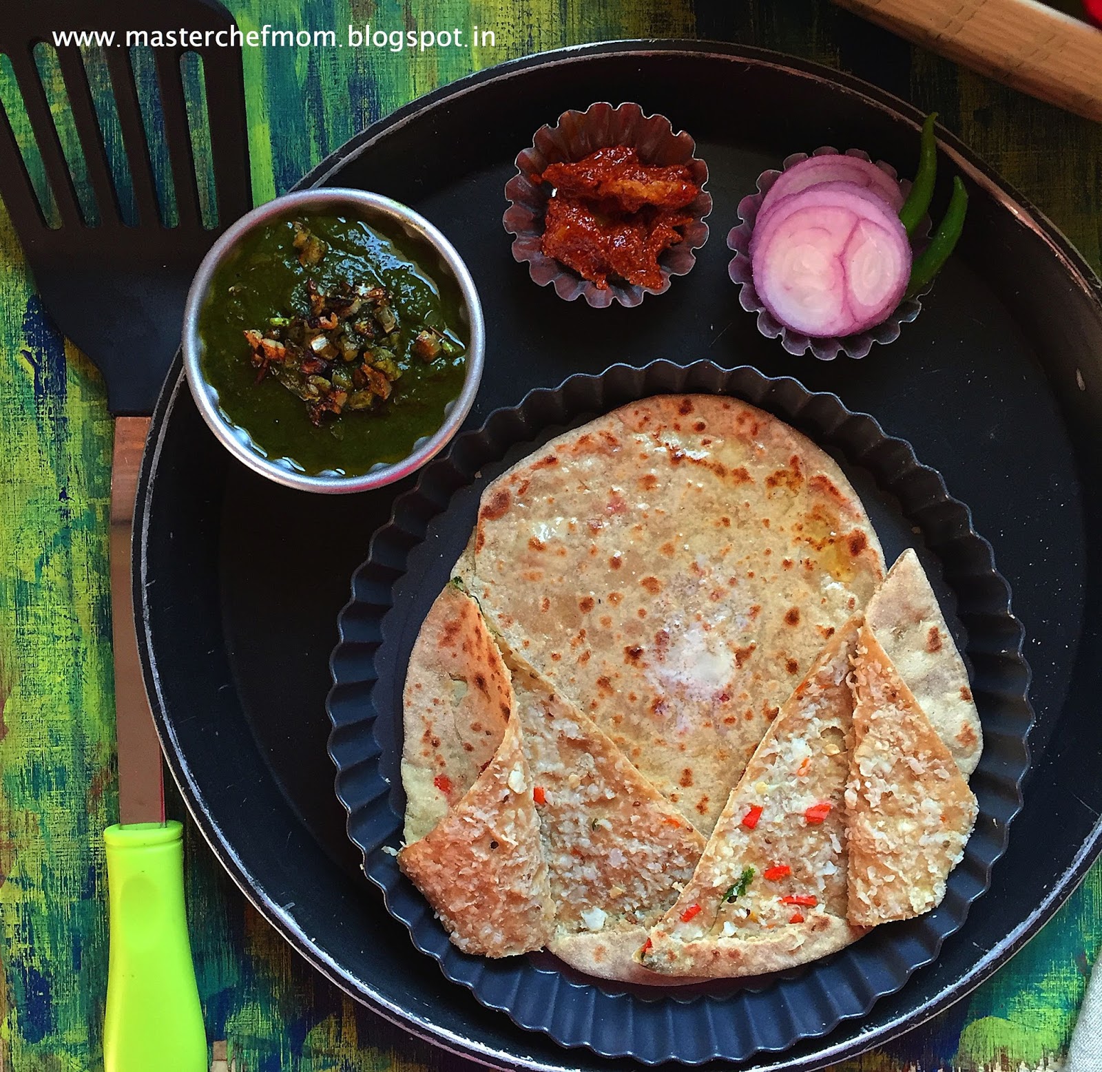 MASTERCHEFMOM Gobi Paratha Cauliflower Paratha Stuffed Indian Flat Bread Breads of India