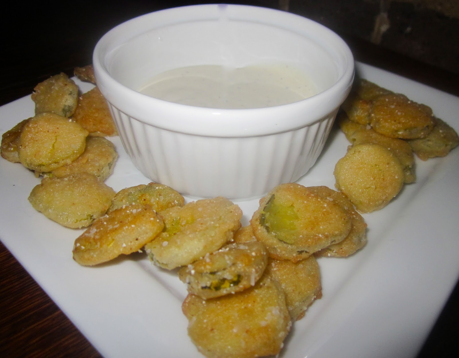 Haute + Heirloom Fried Pickles with Buttermilk Ranch Dressing