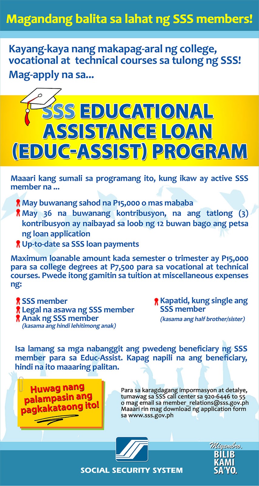 Make Today Count The Sss Educational Loan
