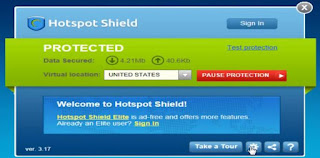 برنامج فتح المواقع المحجوبة Hotspot shield