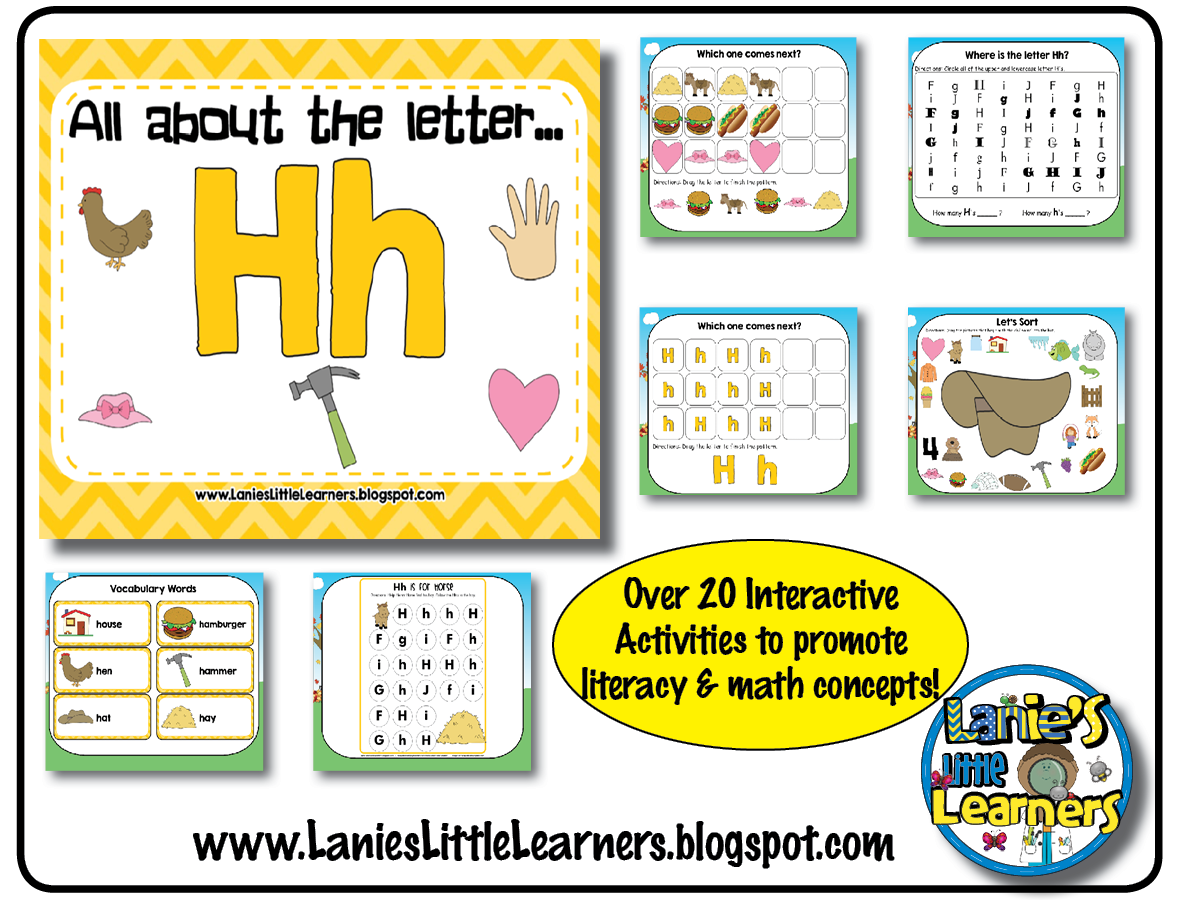 Lanie's Little Learners All About the Letter H Letter of the Week