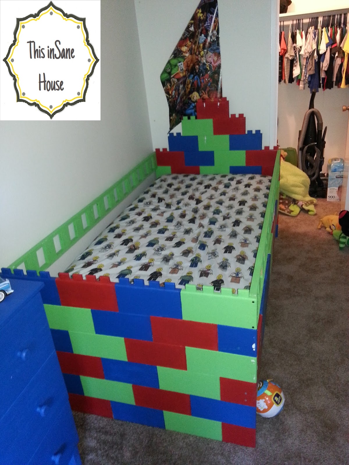 This inSane House LEGO Bed Frame